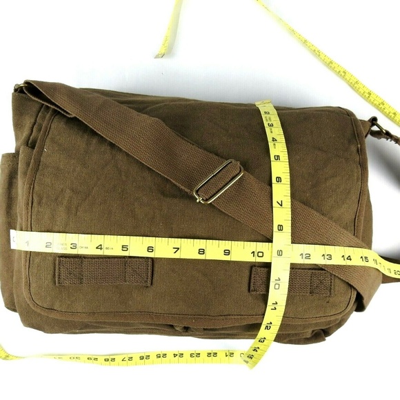 Classic Heavyweight Military Messenger Bag - Picture 7 of 8